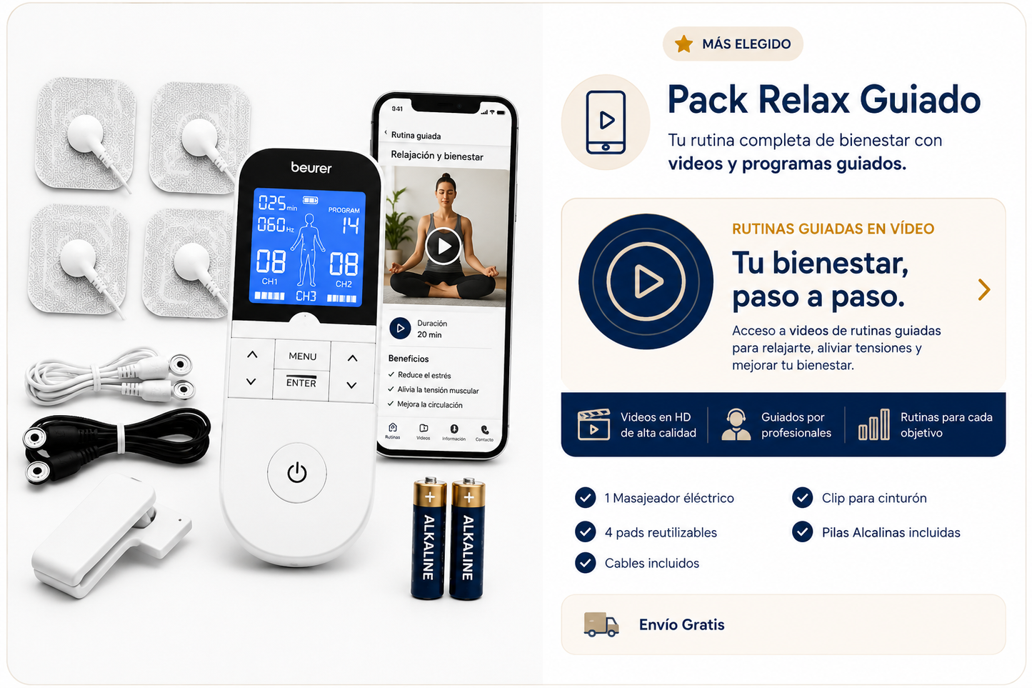 Alivia la tensión de tu Espalda, Cervicales y Hombros con este Masajeador